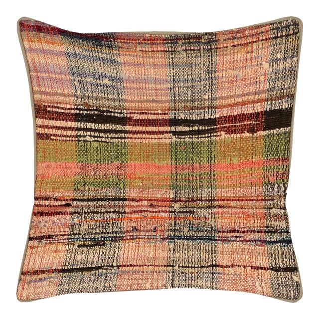 1960s Turkish Rag Pillow For Sale