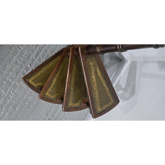Good Set Mahogany Library Steps, 1930 For Sale - Image 9 of 14