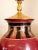 1980s Wescal Lamp Company Burgandy and Black Chinoiserie Table Lamps Set of Two W/ Imperial Pagoda Shades For Sale In Savannah - Image 6 of 17