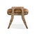 The Footstool features a thick leather seat set on sculpted, hand-carved wooden legs. The warm, distressed leather adds...