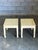 Henredon 1980s Henredon Asian Style Faux Goatskin Lacquered Side Tables- A Pair For Sale - Image 4 of 11
