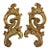 Pair of Vintage Gold Mirrors For Sale