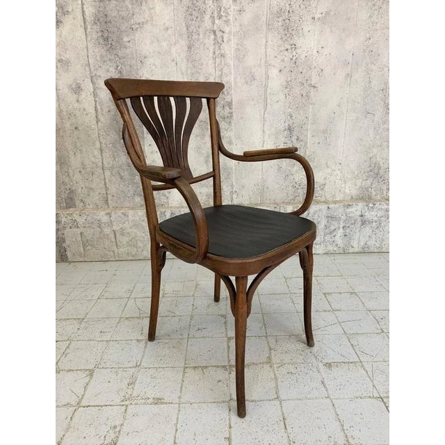 French Bistro Bentwood Chair Carver For Sale - Image 3 of 7