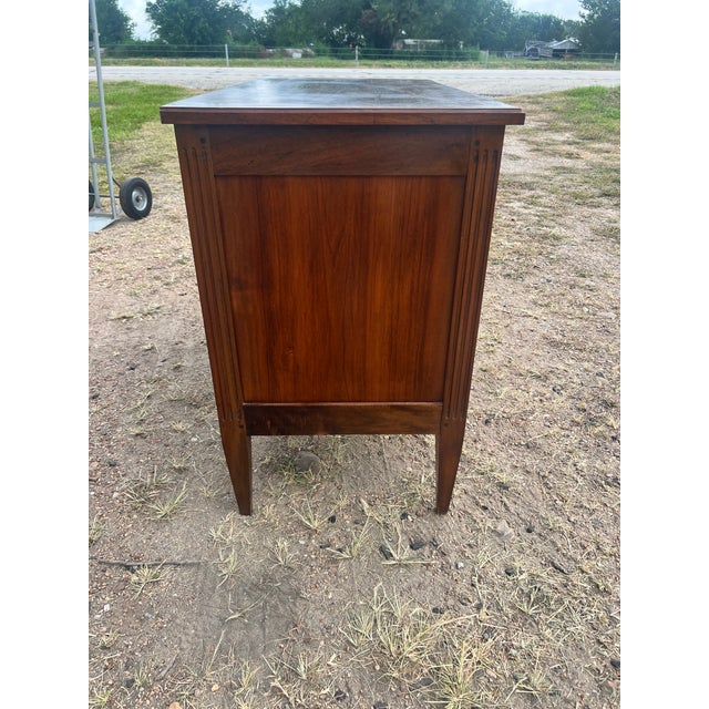 Wood French 19th Century Louis XVI Walnut Chest of Drawers For Sale - Image 7 of 12