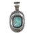 Ernest Thomas Bilagody Sr Navajo Large sterling pendant w/ high grade turquoise. <p></p>Ernest Thomas Bilagody Navajo...