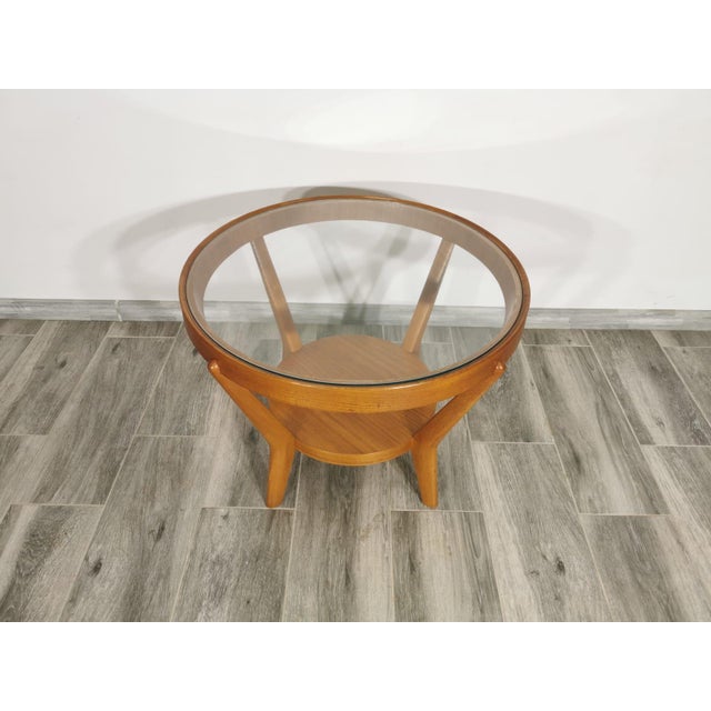 Wood Coffee Table by K. Kozelka For Sale - Image 7 of 14