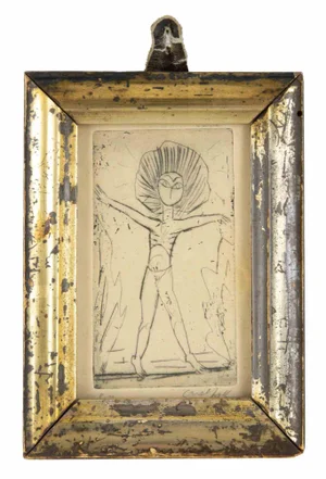 Guelfo Bianchini, The Saint, Original Etching on Paper, 1960s