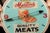 Plastic Vintage Martin's Quality Meats Lighted Advertising Clock For Sale - Image 7 of 8