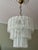 Large Bold Eclectic White Murano Chandeliers, Set of 2 For Sale - Image 4 of 13