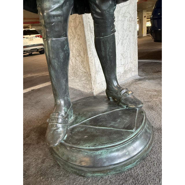 Metropoliton Galleries Attributed Life Size Bronze Garden Statuary of Mozart For Sale In Miami - Image 6 of 16