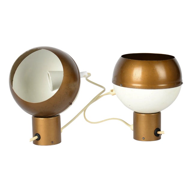 Mid-Century Modern Magnetic Sconces by Drukov, 1960s, Set of 2 For Sale