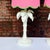 White 1970s Palm Beach Regency White Palm Tree Table Lamps With Custom Scalloped Shades - A Pair Newly Painted For Sale - Image 8 of 13