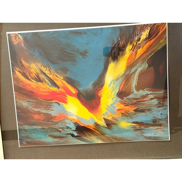 Leonardo Nierman 1970s Leonardo Nierman Intuition of the Universe Litho Art Print Xxiii/LXXV For Sale - Image 4 of 8