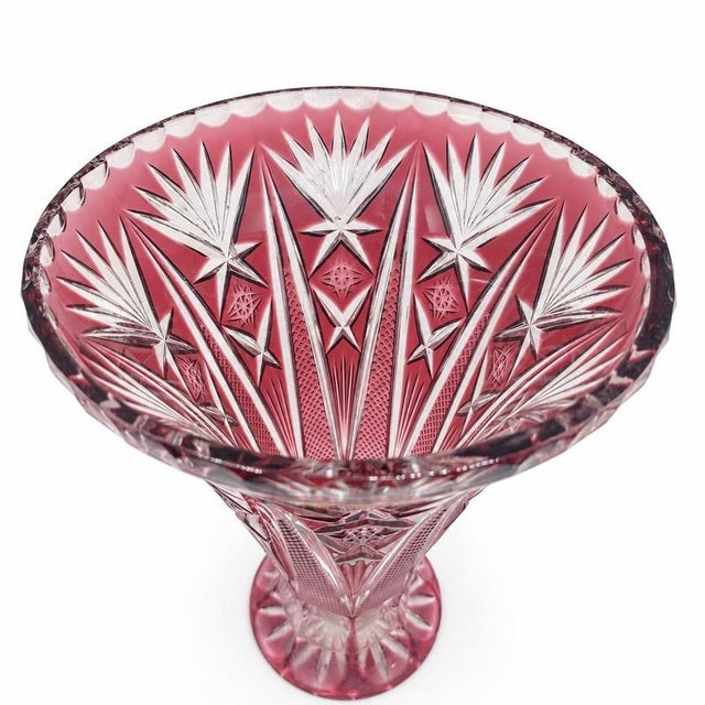 Glass Vase in Pink Crystal from Nachtmann For Sale - Image 7 of 7