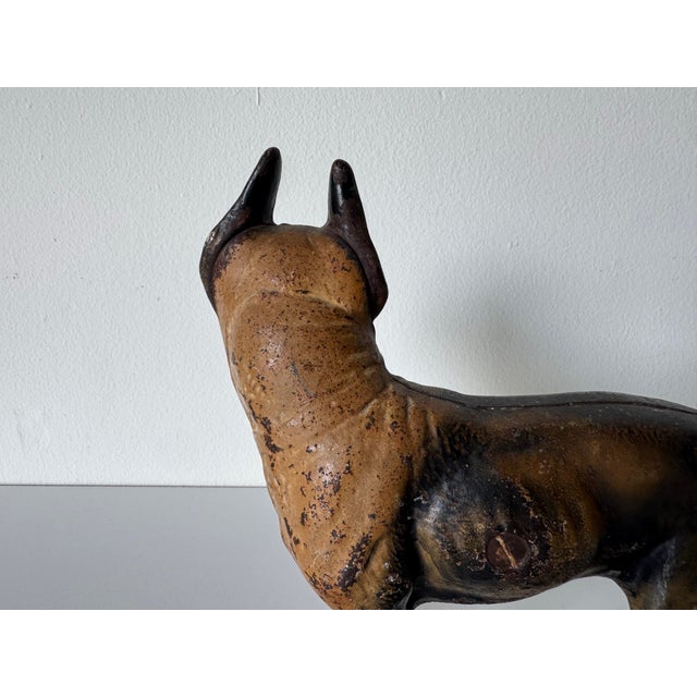 Antique Late 19th Century Cast Iron Boston Terrier Doorstop For Sale - Image 12 of 12