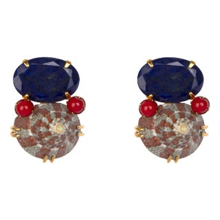 Bounkit Anouk Stud Earrings Clip On, A Pair For Sale