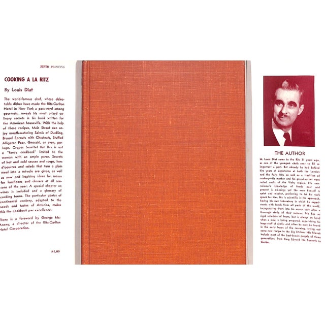 Traditional "Cooking a La Ritz" 1946 Diat, Louis For Sale - Image 3 of 9