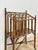 Vintage Magazine Rack English Canterbury Dark Faux Bamboo Wheels Rare Find For Sale - Image 10 of 10