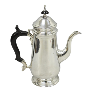 Antique Leonard Art Deco Silver Plated Teapot Coffee Pot W/ Celluloid Handle
