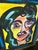 Abstract Original Peter Keil Abstract Female Portrait Painting For Sale - Image 3 of 5