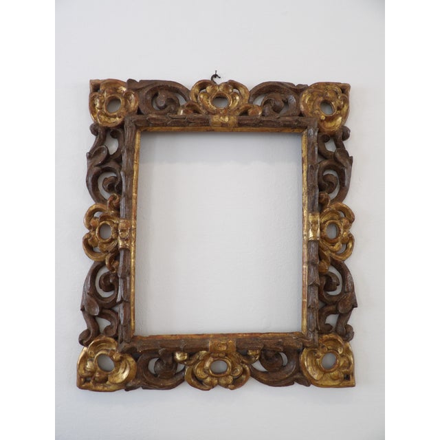 Gilded and Bronzed Wooden Frame, Central Italy, 1600s For Sale - Image 17 of 18
