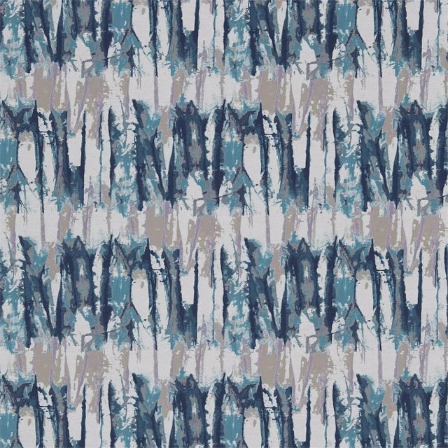 Harlequin Takara Fabric in Teal/Link For Sale