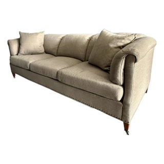 Hickory Chair Sofa With Nailhead Trim For Sale