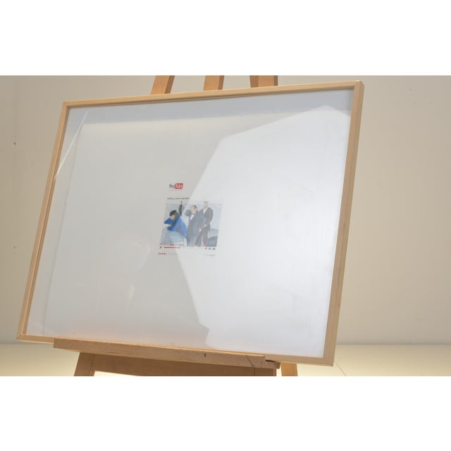 Italian Prime Minister on YouTube, Drawing on Vellum, Illegibly Signed, 2009 For Sale - Image 4 of 7