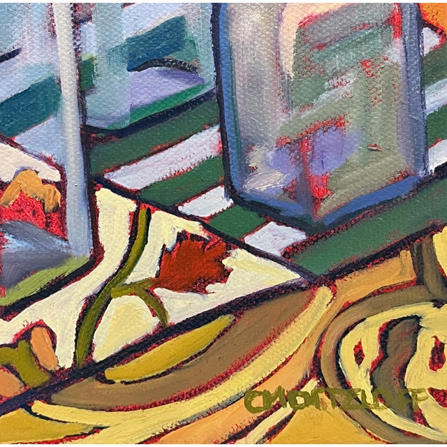 Textile "Light Between Seasons" Contemporary Glass Still Life Oil Painting For Sale - Image 7 of 8