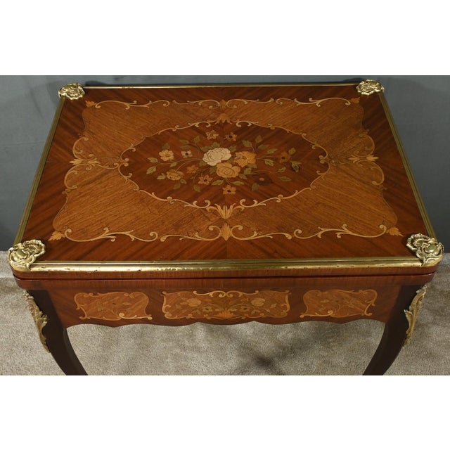 Late 19th Century Louis XV Mahogany Games Table For Sale - Image 9 of 18