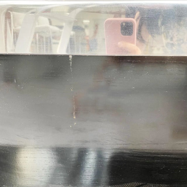 1980s Modern Italian Wooden Steel Shelf, 1980s For Sale - Image 5 of 10