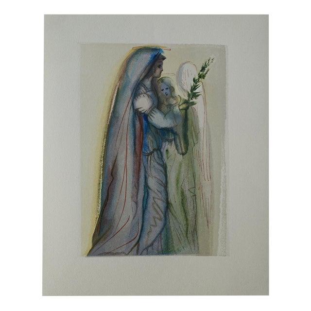 Salvador Dali, The Comfort of Angels, Woodcut For Sale