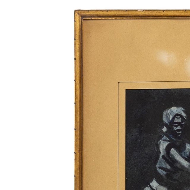 Watercolor - Albano Neves e Sousa - 1966 (signed). 'African Female Figure'. Watercolor on paper. Signed and dated 1966....