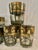 Mid 30th Century Cera “Golden Grapes Green” Cocktail Glassware - Set of 12 For Sale - Image 4 of 8