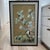 Antique Persian Painting of Birds and Flowers on Silk. Purchased from an estate. This painting was found rolled and was...