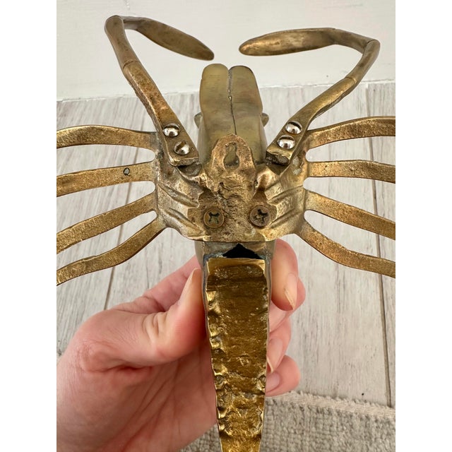 1980s Brass Shrimp/Lobster For Sale In West Palm - Image 6 of 6