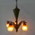 Art Deco Brass Hanging Lamp with Pates De Verre Shades, 1930s For Sale - Image 9 of 18