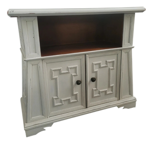 Vintage Two-Door Sideboard with Wheels and Open Compartment, 1970s