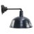 Vintage Industrial Blue Enamel Cast Iron Factory Wall Lights For Sale
