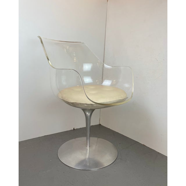 1960s Champagne Chair by E. & E. Laverne for Formes Nouvelles, 1950s For Sale - Image 5 of 18