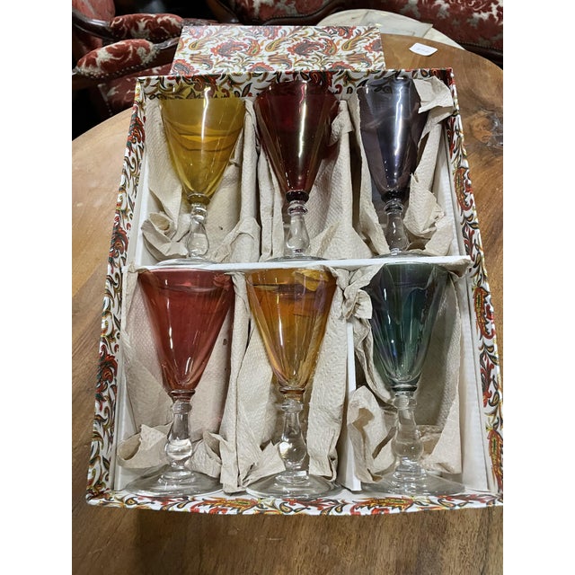 Glass Vintage Hungarian Crystal Glasses, 1958, Set of 6 For Sale - Image 7 of 12
