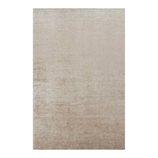 Rug & Kilim’s Oversized Contemporary Textural Solid Rug in Beige Tones - 13x20 For Sale
