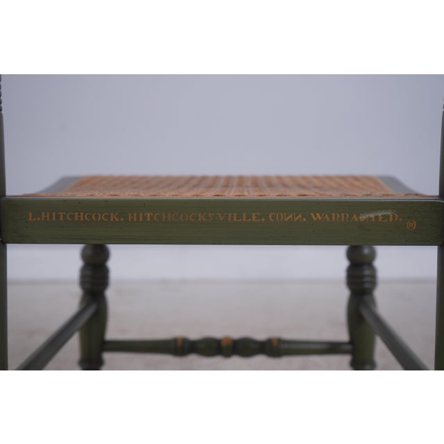 Hitchcock Bicentennial Edition Cane Seat Side Chair -’The Adams Old House’ For Sale - Image 16 of 18