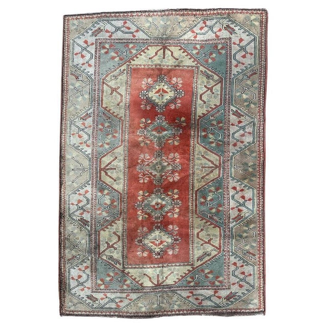 Large Vintage Distressed Turkish Kars Rug, 1980s For Sale - Image 15 of 15
