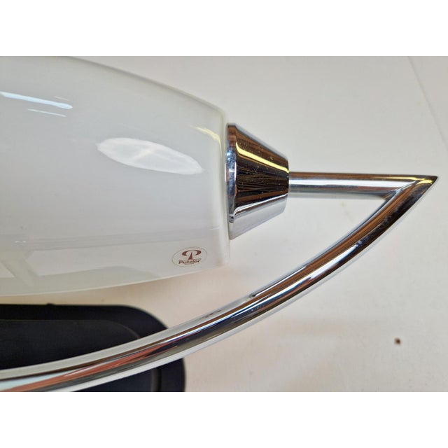 Vintage Bolero Wall Lamp in White Glass by Dieter Sieger for Peill & Putzler, Germany, 1970s For Sale - Image 11 of 13