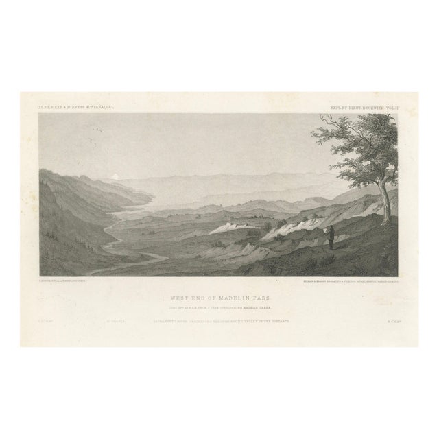 Beckwith, California Landscape, Madelin Pass & Sacramento River, 1861, Print For Sale