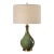 Olive Green Ceramic Table Lamp For Sale