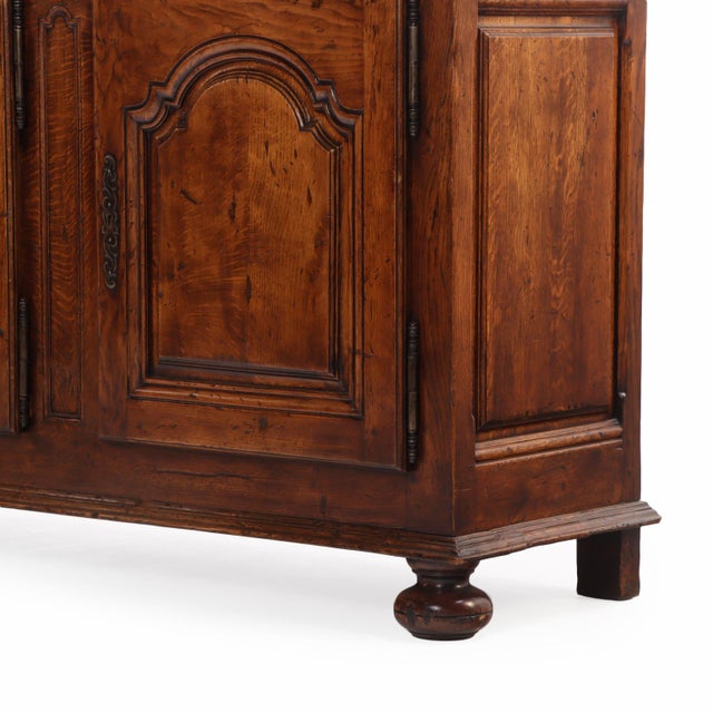 1940s French Solid Oak Sideboard, C. 1940. For Sale - Image 5 of 9