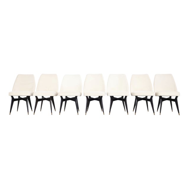 Ab 100 Chairs by Melchiorre Bega for Altamira, 1954, Set of 8 For Sale