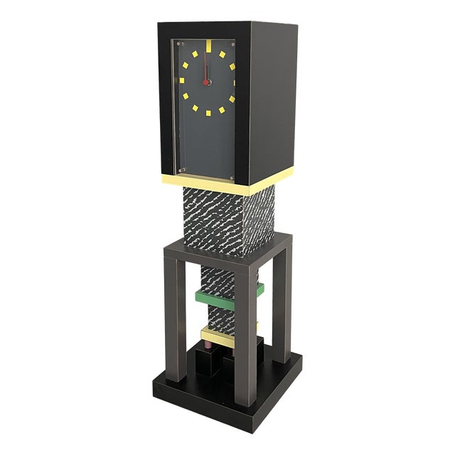Italian Modern Metropole Table Clock from George J. Sowden, 1982 For Sale